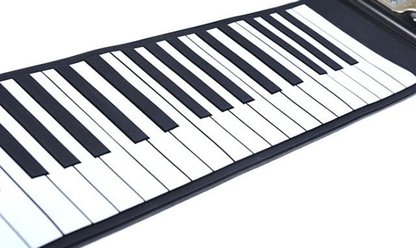 $299购61键手卷钢琴 soft keyboard piano,卷曲可收纳